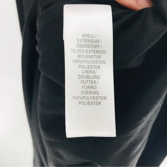 Aidan Mattox Scuba Crepe Cutout Open Back Gown in Black Size 6 - Picture 7 of 14